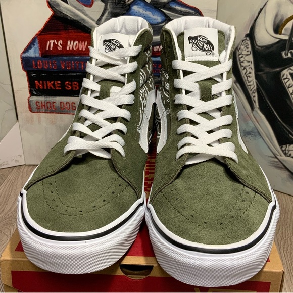 Vans SK8-HI (PEACE PAISLEY) 9 US GRAPE LEAF/TRUE WHITE - Picture 4 of 10
